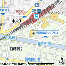ヤマダデンキヤマダアウトレット福間店周辺の地図