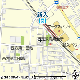 福岡県直方市下新入507-27周辺の地図