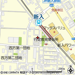 福岡県直方市下新入502-9周辺の地図
