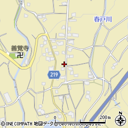 愛媛県伊予市上三谷甲-2324周辺の地図