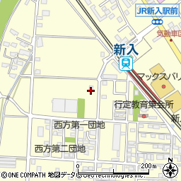 福岡県直方市下新入476周辺の地図