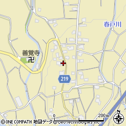 愛媛県伊予市上三谷甲-2376周辺の地図