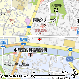 日本郵便福間郵便局周辺の地図