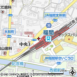 ＪＲ九州レンタカー＆パーキング福間駅西口自動車整理場駐車場周辺の地図