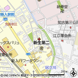 福岡県直方市下新入569-1周辺の地図