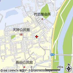 福岡県直方市下新入1256-34周辺の地図