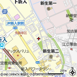 福岡県直方市下新入589-1周辺の地図