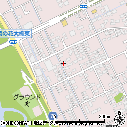 ヒルズ感田Ｂ周辺の地図