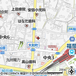 福岡県福津市中央3丁目7周辺の地図
