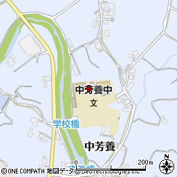 田辺市立中芳養中学校周辺の地図