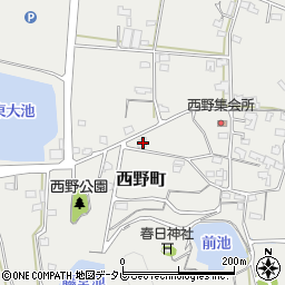愛媛県松山市西野町128周辺の地図