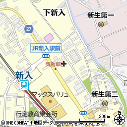 福岡県直方市下新入602周辺の地図