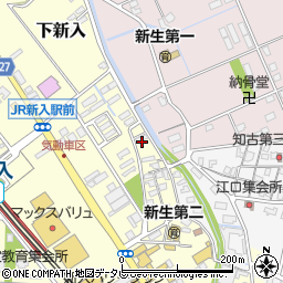 福岡県直方市下新入581-1周辺の地図