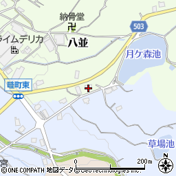 福岡県福津市八並245周辺の地図