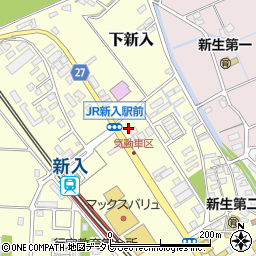 福岡県直方市下新入604周辺の地図