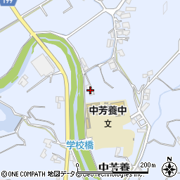 和歌山県田辺市中芳養318周辺の地図