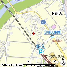 福岡県直方市下新入635-7周辺の地図