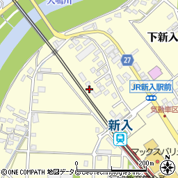 福岡県直方市下新入640-1周辺の地図