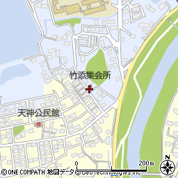 竹添集会所周辺の地図