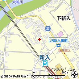 福岡県直方市下新入635-1周辺の地図