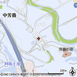 和歌山県田辺市中芳養1558周辺の地図