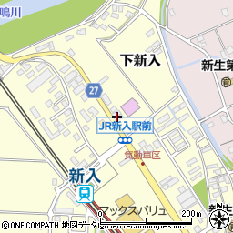 福岡県直方市下新入617-2周辺の地図