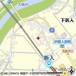 福岡県直方市下新入633-17周辺の地図