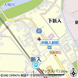 福岡県直方市下新入622周辺の地図
