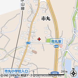 福岡県北九州市小倉南区市丸447周辺の地図