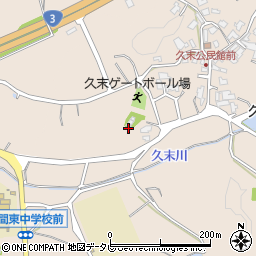 福岡県福津市久末318周辺の地図