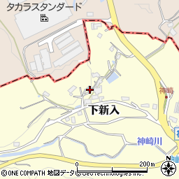 福岡県直方市下新入1865周辺の地図