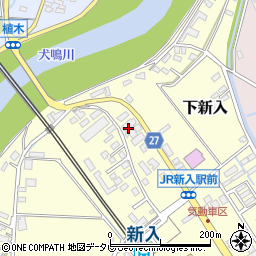 福岡県直方市下新入626-1周辺の地図