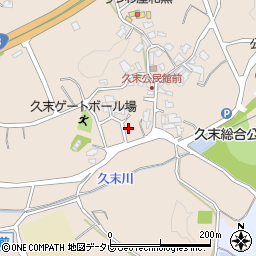 福岡県福津市久末303周辺の地図