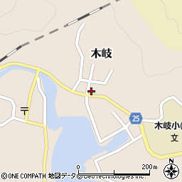 徳島県海部郡美波町木岐127周辺の地図