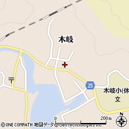 徳島県海部郡美波町木岐129周辺の地図