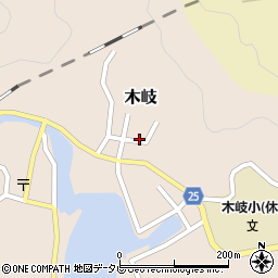 徳島県海部郡美波町木岐140周辺の地図
