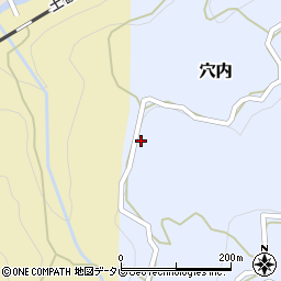 高知県長岡郡大豊町穴内178周辺の地図