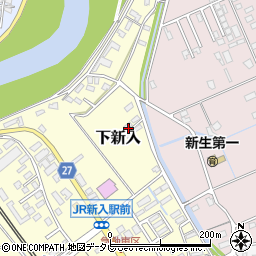 福岡県直方市下新入706-3周辺の地図
