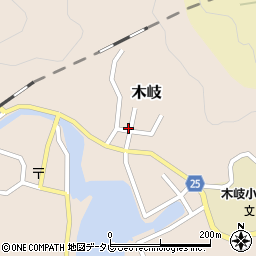 徳島県海部郡美波町木岐148周辺の地図