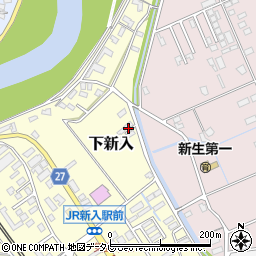 福岡県直方市下新入706周辺の地図