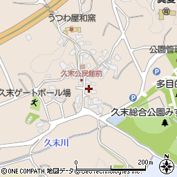 福岡県福津市久末185周辺の地図