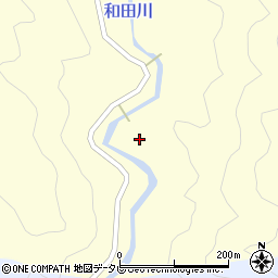 和歌山県田辺市和田684周辺の地図