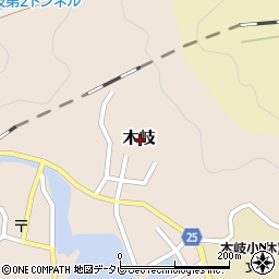 徳島県海部郡美波町木岐周辺の地図