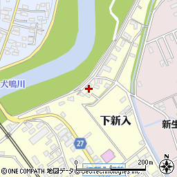 福岡県直方市下新入682-2周辺の地図