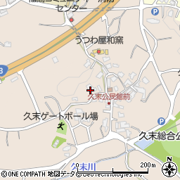 福岡県福津市久末269周辺の地図