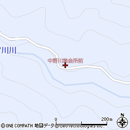 中野川集会所前周辺の地図