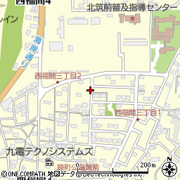 福岡県福津市西福間周辺の地図