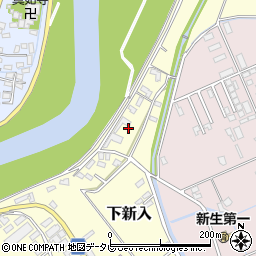 福岡県直方市下新入711-1周辺の地図