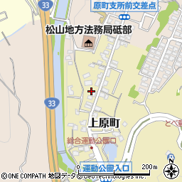 愛媛県伊予郡砥部町上原町31周辺の地図