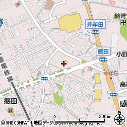 セブンイレブン直方感田店周辺の地図